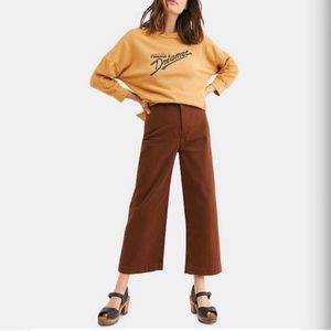 Free People Patti Cropped Wide Leg Pant